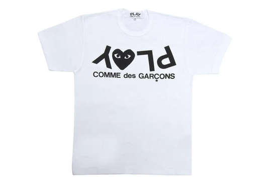 CDG Play Logo White Tee