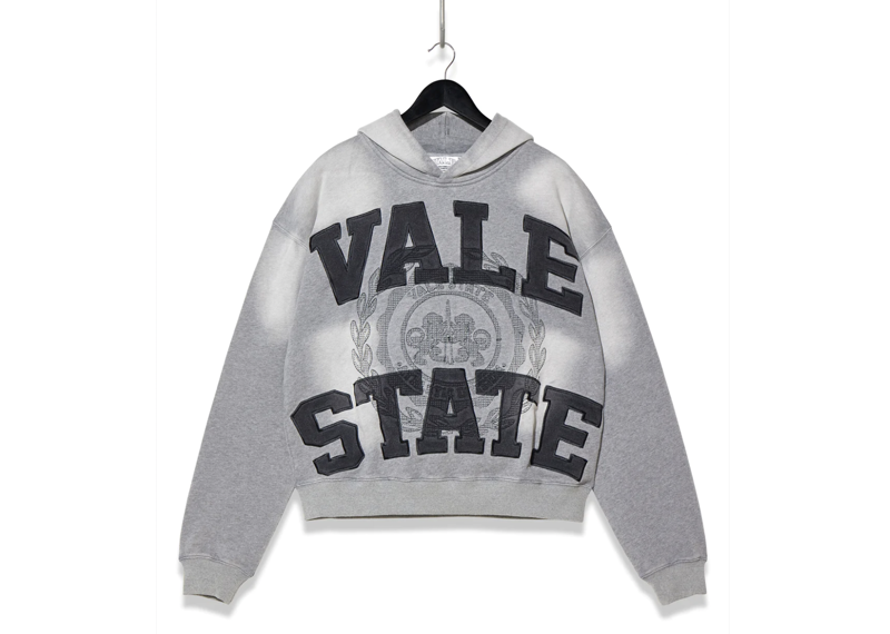 Grey Emblem Vale Pullover Hoodie