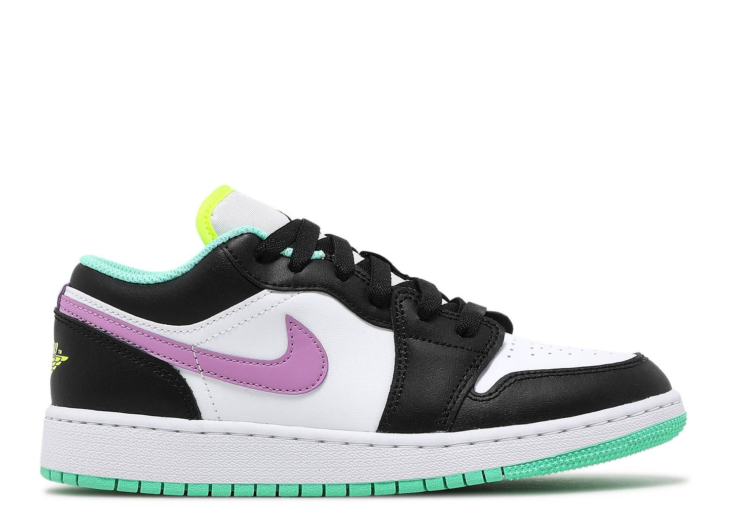 Air Jordan 1 Low GS White Violet Shock