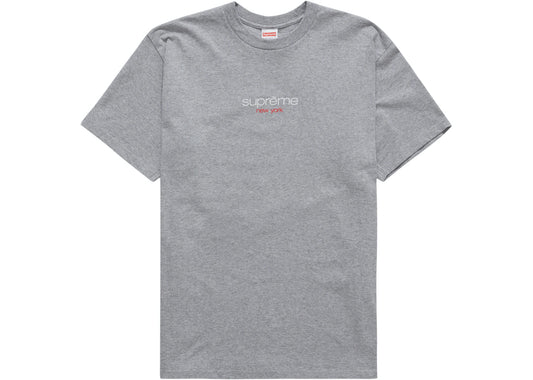 Supreme Classic Logo Tee Heather Grey