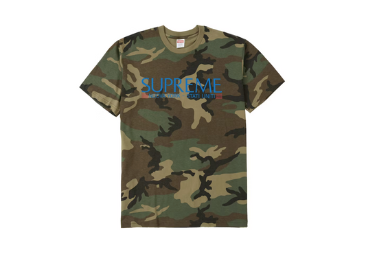 Supreme Nuova York Tee Woodland Camo